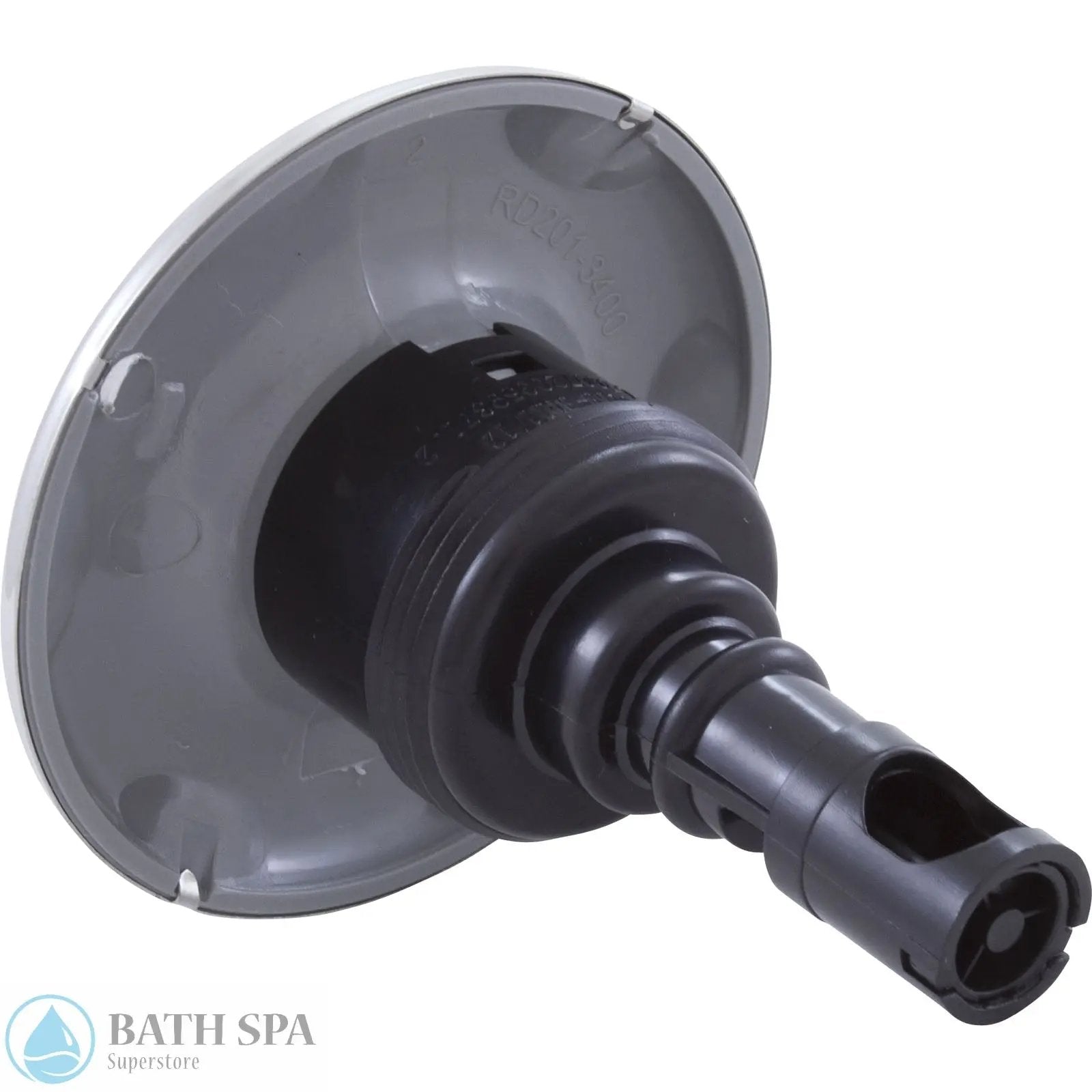 Rising Dragon Quantum, 3-3/8" Face, Thd, Directional, Smooth, Gray/SS (RD203-3420-S10) Spa Parts RD203-3420-S10_back
