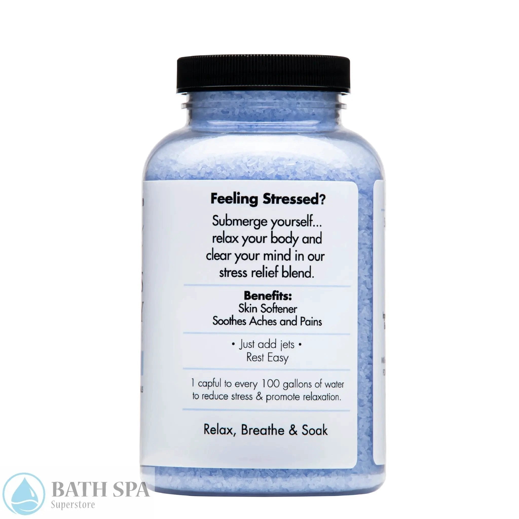 Spazazz RX Therapy Stress Therapy (De-Stress) Crystals 19oz Container Aromatherapy: Spazazz RX Therapy Crystals RXTherapyCrystals19oz.-De-Stress-Right-JPEG_1024x1024_2x_779d905a-9b0c-4c51-8915-bf4a87a7ec11