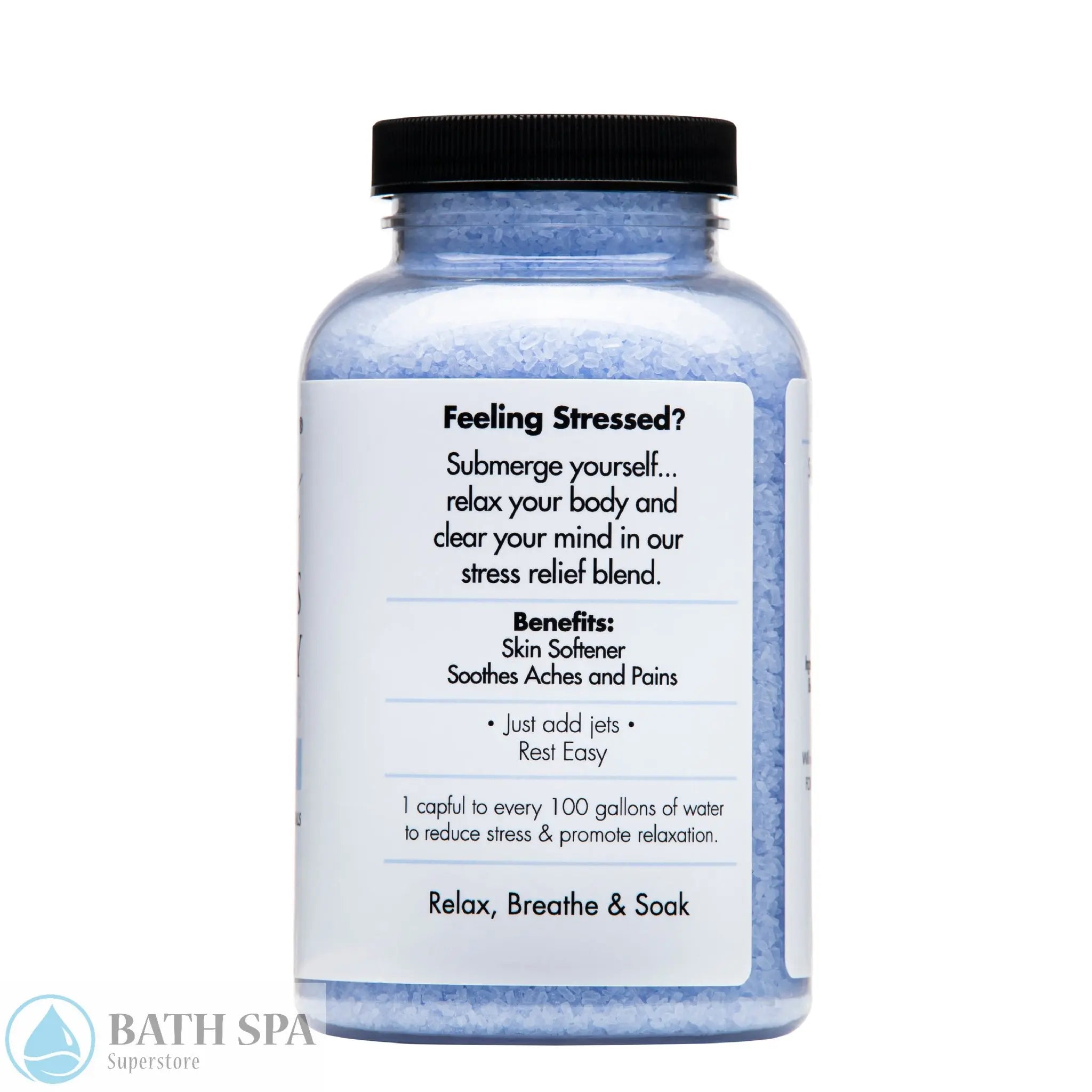 Spazazz RX Therapy Stress Therapy (De-Stress) Crystals 19oz Container Aromatherapy: Spazazz RX Therapy Crystals RXTherapyCrystals19oz.-De-Stress-Right-JPEG_1024x1024_2x_779d905a-9b0c-4c51-8915-bf4a87a7ec11