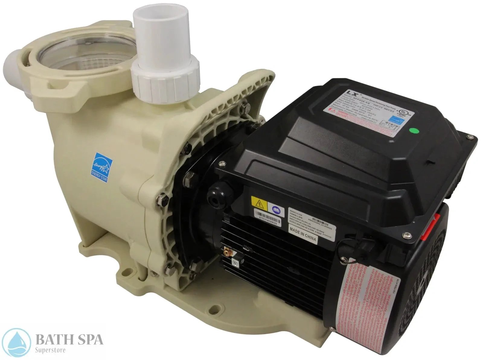 LX Pool Pump SFP 2.2 THP Variable Speed In Ground 115V 208V 230V SFP220 VS Energy Star Certified Spa Spa Pumps & Parts: Spa Pumps (Guangdong Lingxiao LX Pumps) SFP220-VS_back