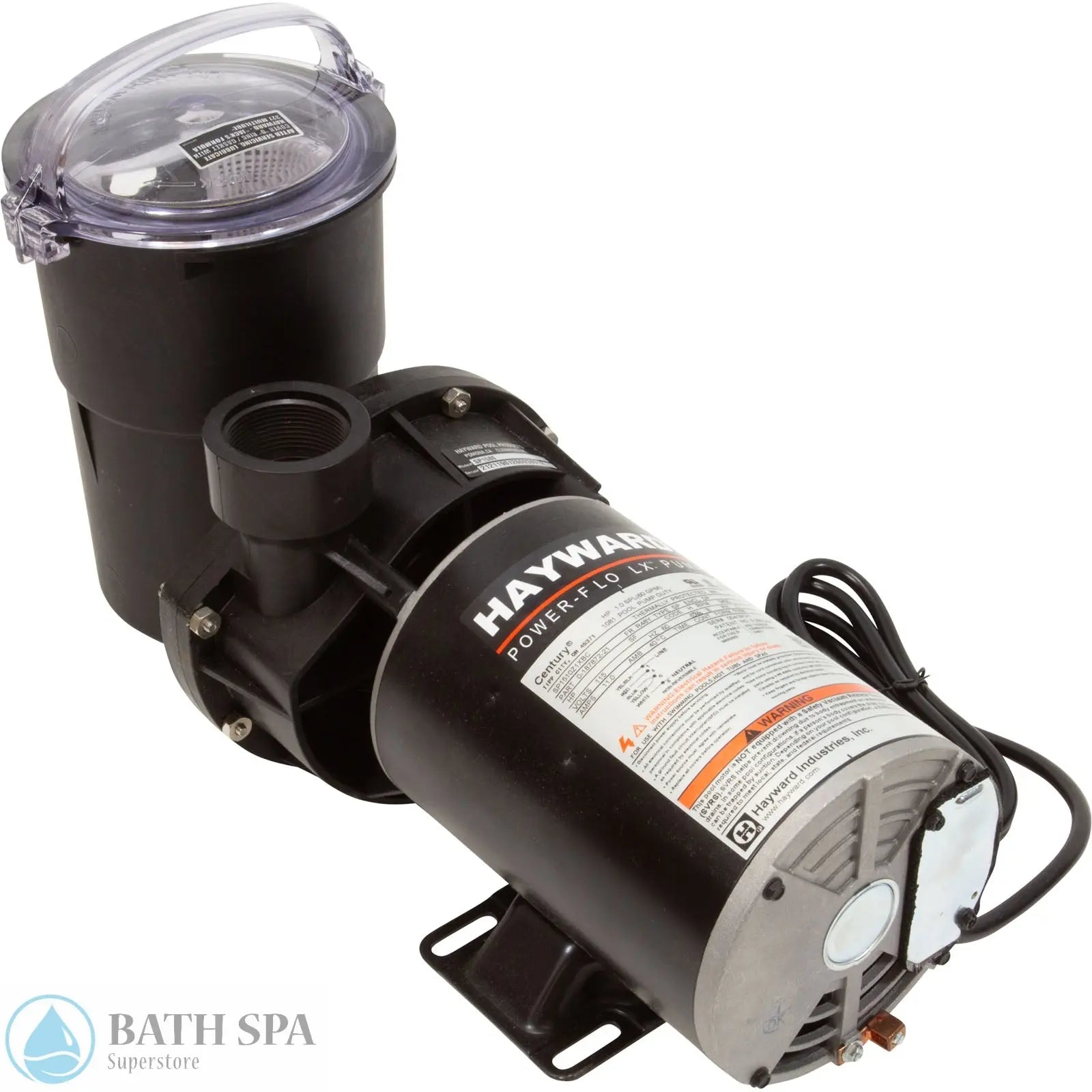 Hayward PowerFlo LX, 1.0hp, 115v, 1 Spd, 1-1/2", Nema OEM (SP1580) Pool Pumps & Parts: Pool Pump Parts SP1580-REVERSE