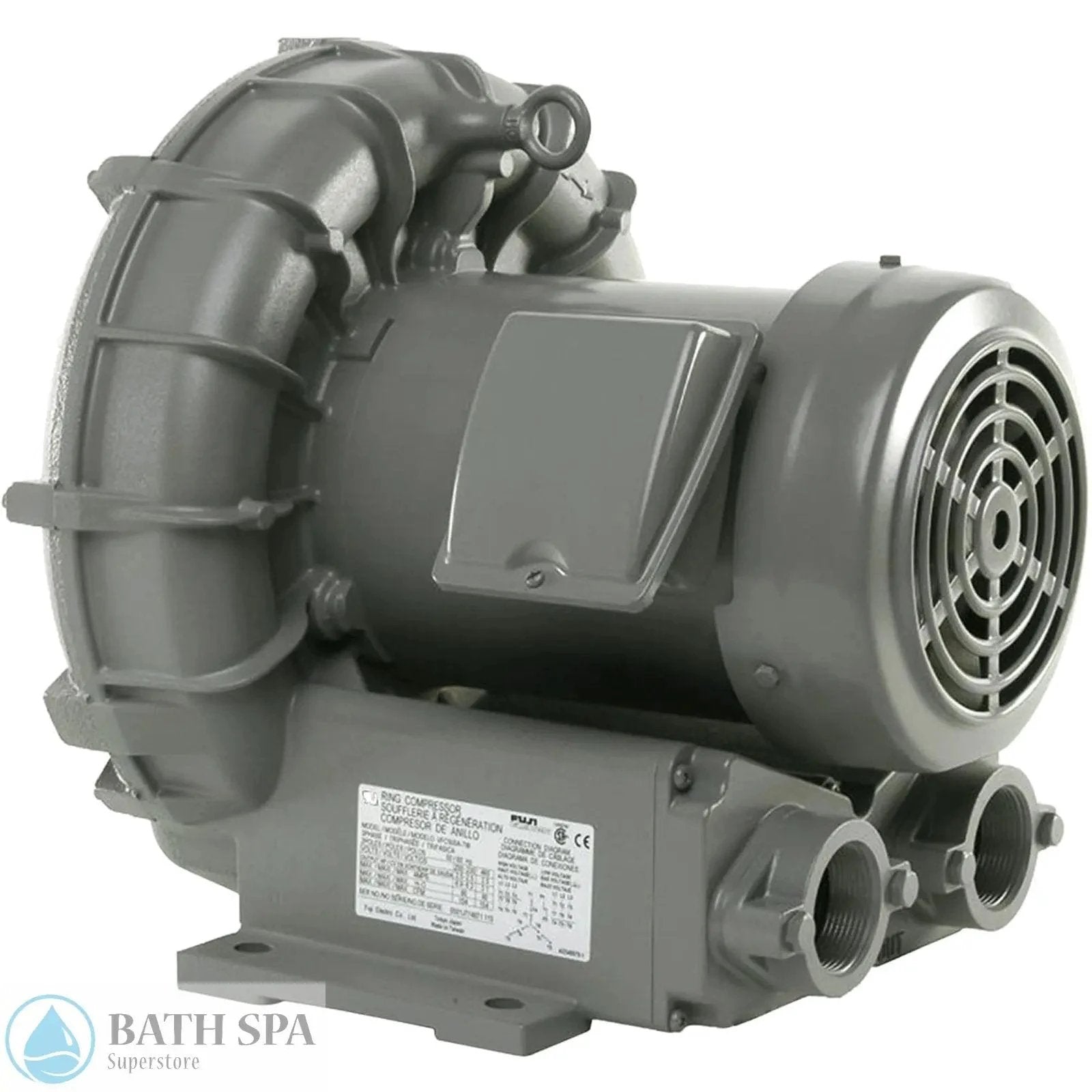 Commercial Air Blower Fuji VFB Series 1.0 HP 115 240V Single Phase VFC400P 5T 98 CFM Spa Parts: Spa Air Blowers (Commercial) VFC508P-2T_527d4f13-5743-4bc9-8766-6c58b78dd934