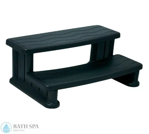 Cover Valet Spa Step Black Hot Tub Access Platform Non Slip Weatherproof Safe Entry Spa Accessories VSSBLACK