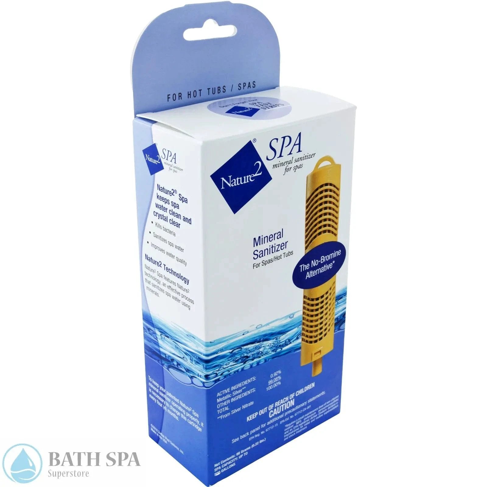 Polaris Zodiac Nature2 Spa Stick W20750 Mineral Bed Spa Sanitizer For Bacteria Control And Improved Look Feel Smell Water Care Maintenance: Water Test Kits W20750_PKG