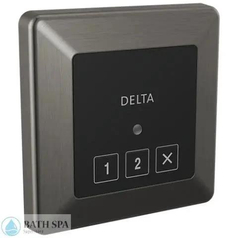 Thermasol Delta Steamscape™ Square Control Square Exterior Steam Control Black Stainless Steamers: Steamer Parts delta-5CN-220T-KS-PR