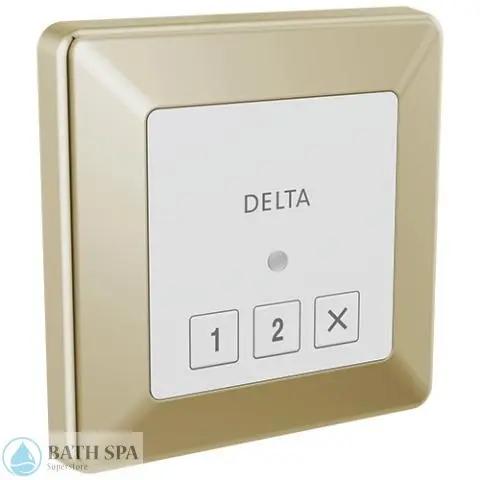 Thermasol Delta Steamscape™ Square Control Square Exterior Steam Control Champagne Bronze Steamers: Steamer Parts delta-5CN-220T-PN-PR
