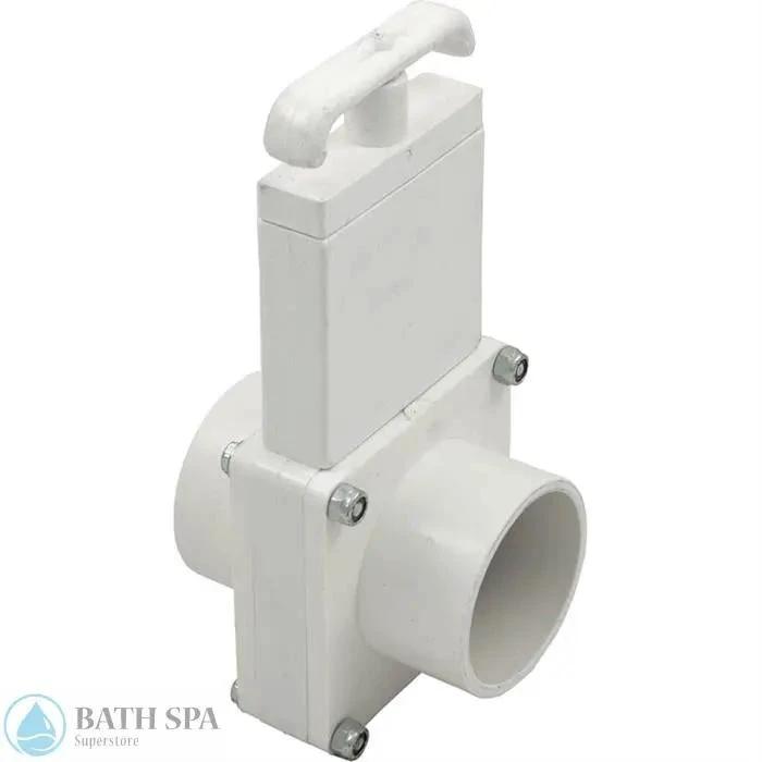 Gate Valve, 3 pc, Magic Plastics, 2"spg x 2"spg, 80psi (0102-20) Spa Parts 0102-20