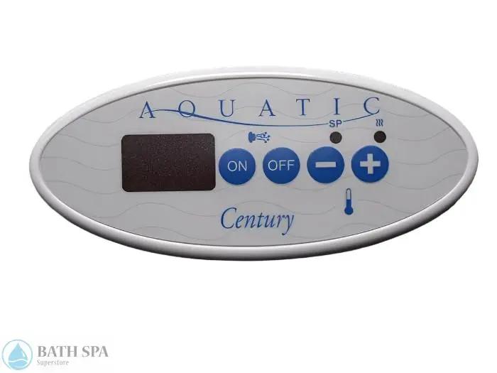 Aquatic (Gecko) Century Keypad 4 Button w/Display, Brass (0103-003003) Bath Parts 0103-003003
