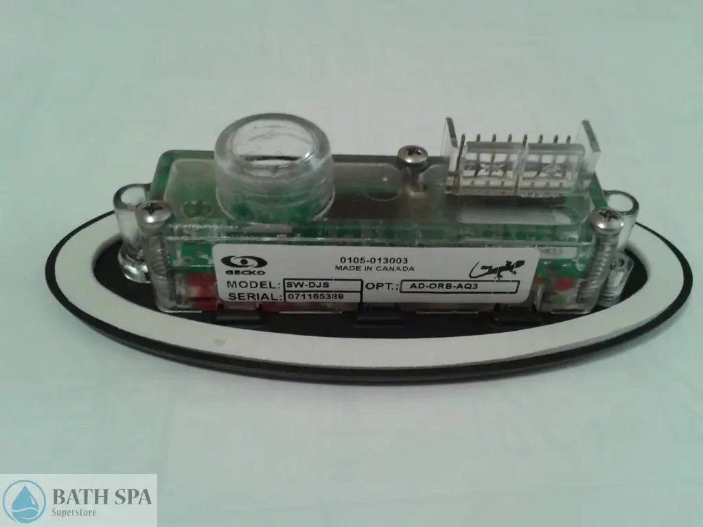 Aquatic Gecko Century Keypad Four Button With Display Brass Finish Model 0103-003003 Bath Parts 0105-013003_back