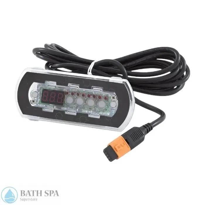 Gecko IN.K200 4 Button Topside Control Panel With Overlay For In.Xe Aeware System 1 Pump LED Spa Parts: Spa Topside Panels (Gecko Topside Panels) 0607-008003