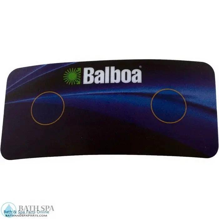 Balboa 2-Button Auxiliary Topside Panel Overlay (10318) Spa Parts: Spa Topside Panel Overlays (Balboa) 10318