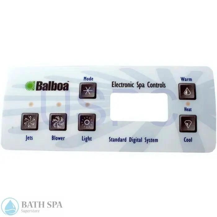 Balboa Overlay,Std Panel,LCD(1 Pump,Blower,Light) (10328) Spa Parts 10328_e5994e75-d6f3-414c-a0ca-d193314af81c