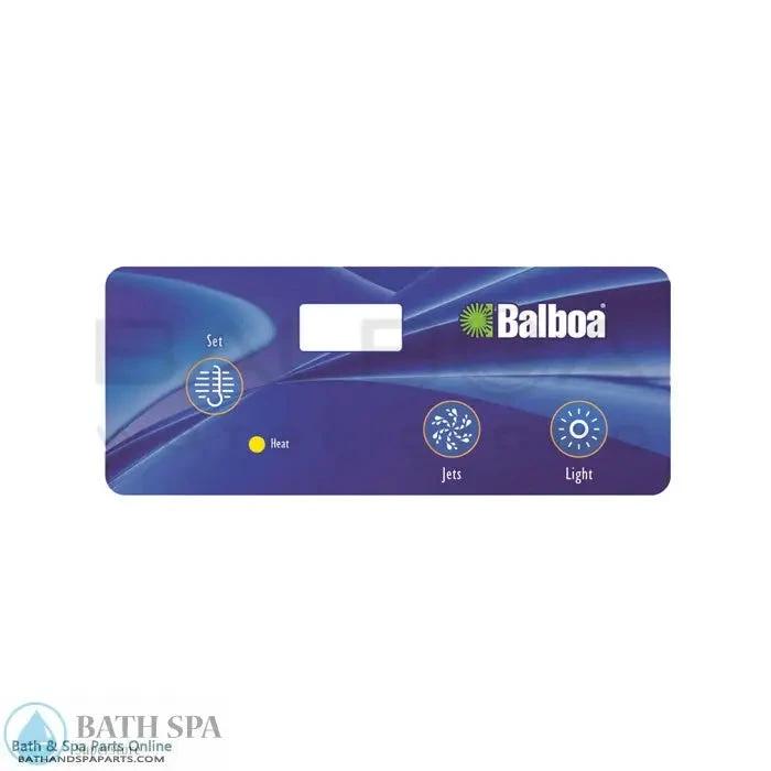 Balboa 3-Button Digital Duplex LCD Topside Panel Overlay (10352) Spa Parts: Spa Topside Panel Overlays (Balboa) 10352