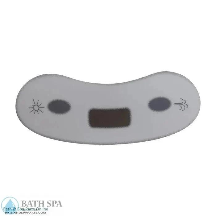 Balboa 2-Button Advantage LED Topside Panel Overlay (10568) Spa Parts: Spa Topside Panel Overlays (Balboa) 10568