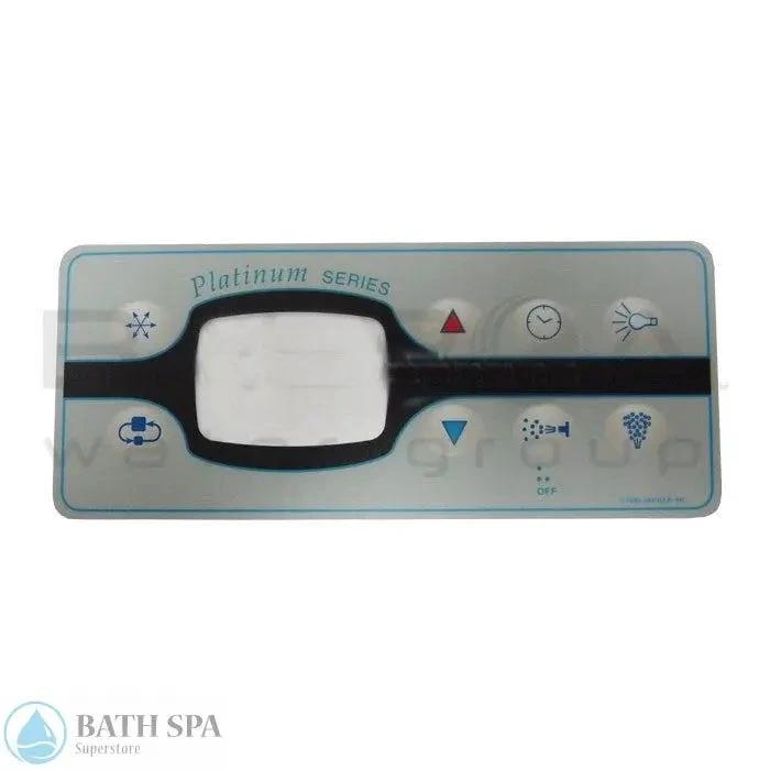Balboa 8-Button E8 Serial Digital Jacuzzi Whirlpool Topside Panel Overlay (10644) Spa Parts: Spa Topside Panel Overlays (Balboa) 10644_lar
