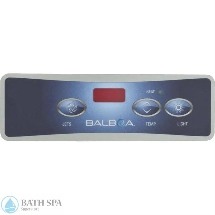 Balboa Overlay VL403, Jet/Temp/Light, LED (10753) Spa Parts: Spa Topside Panels (Balboa Topside Panels) 10753