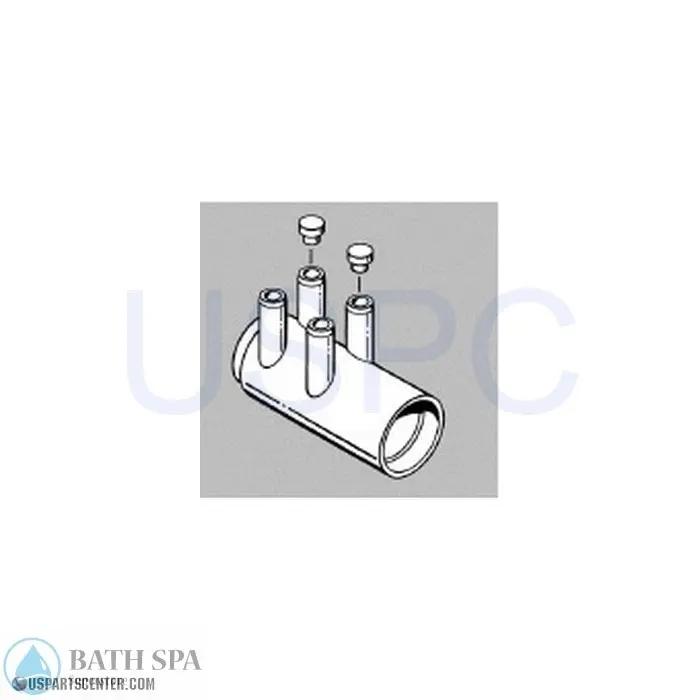 HAI Air Manifold (4) 3/8" x 1" spg w/1 Air Port Plug Spa Parts 11-9115