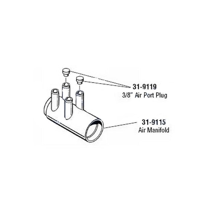 HAI Plug  - Air Manifold plug - 3/8"