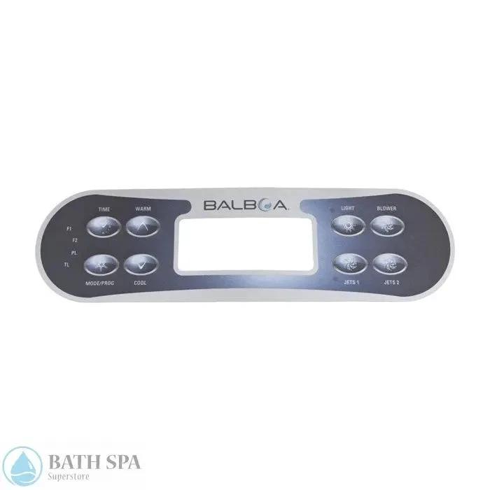 Balboa 8-Button E8 Ml700/600 Topside Panel Overlay (11281) Spa Parts: Spa Topside Panel Overlays (Balboa) 11281