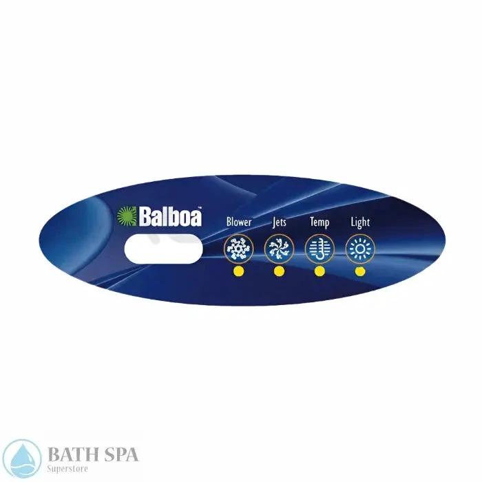 Balboa 4-Button MVP240 Topside Panel Overlay (11520) Spa Parts: Spa Topside Panel Overlays (Balboa) 11520