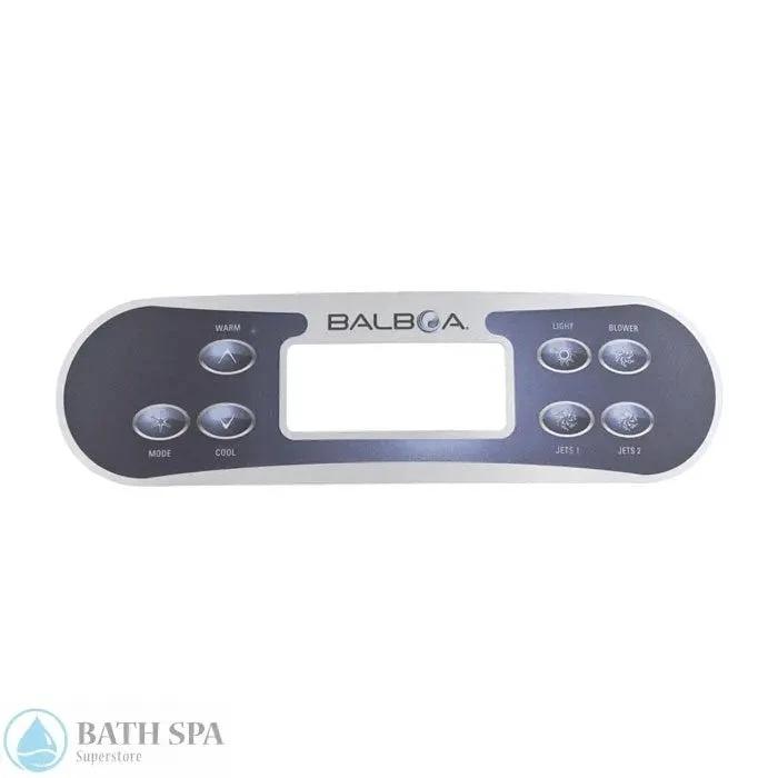 Balboa 7-Button VL700S Topside Panel Overlay (11688) Spa Parts: Spa Topside Panel Overlays (Balboa) 11688