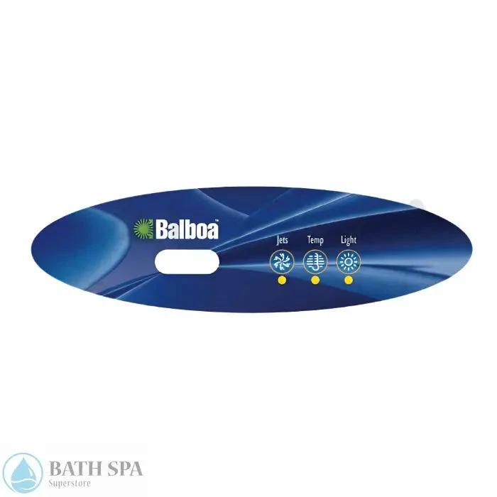 Balboa 3-Button MVP260/VL250 Topside Panel Overlay (11724) Spa Parts: Spa Topside Panel Overlays (Balboa) 11724