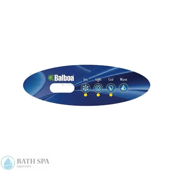 Balboa 4-Button MVP240/VL240 Topside Overlay (11745) Spa Parts: Spa Topside Panel Overlays (Balboa) 11745