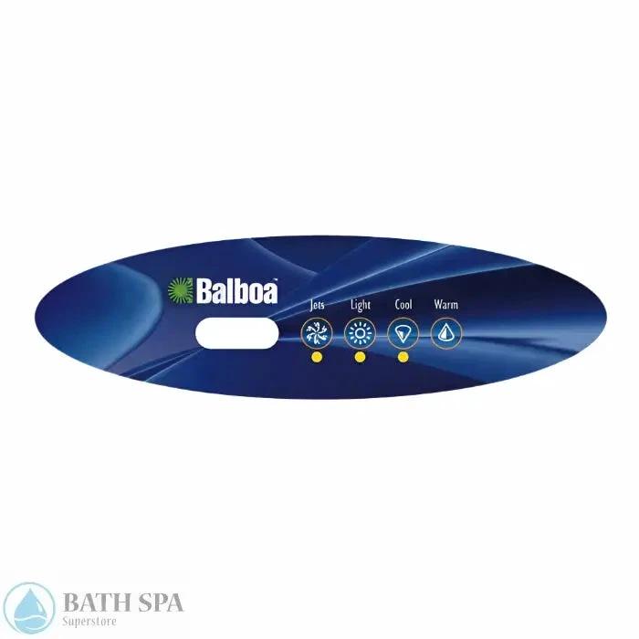 Balboa 4-Button MVP260/VL260 Topside Overlay (11746) Spa Parts: Spa Topside Panel Overlays (Balboa) 11746