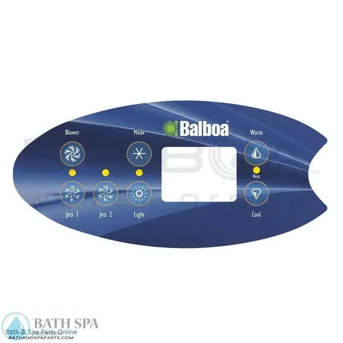 Balboa 7-Button VL702S Topside Panel Overlay (11790) Spa Parts: Spa Topside Panel Overlays (Balboa) 11790_lar