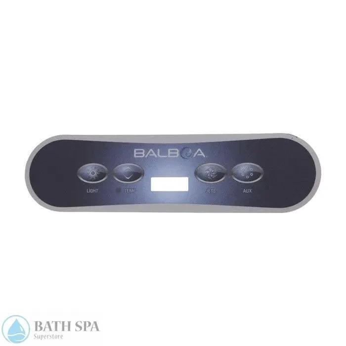 Balboa 4-Button VL400 Topside Panel Overlay (11822) Spa Parts: Spa Topside Panel Overlays (Balboa) 11822