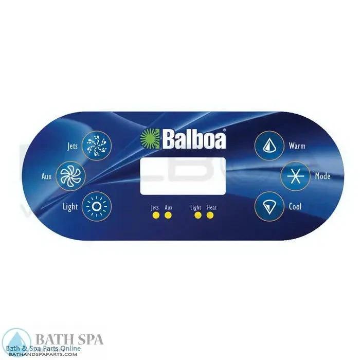 Balboa 6-Button VL600 Topside Panel Overlay (11877) Spa Parts: Spa Topside Panel Overlays (Balboa) 11877_lar
