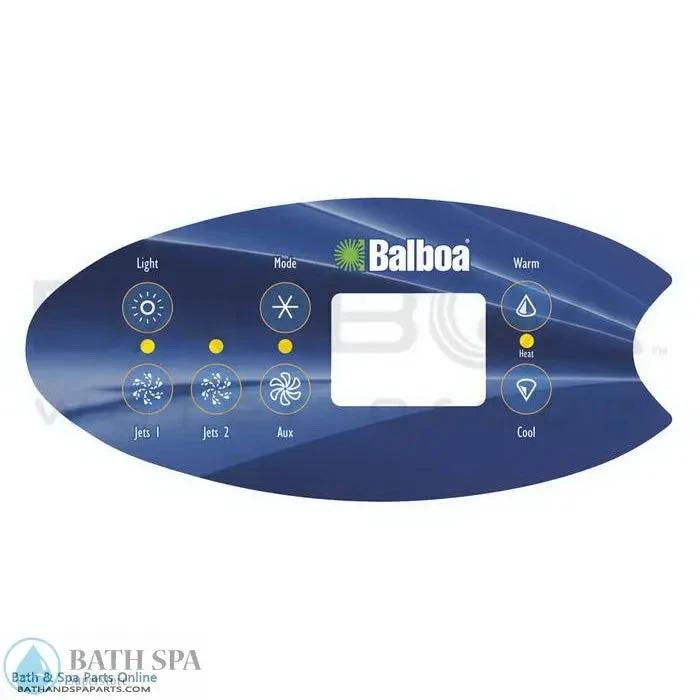 Balboa 7-Button VL702S Topside Panel Overlay (11894) Spa Parts: Spa Topside Panel Overlays (Balboa) 11894_lar