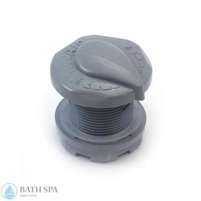 Air Control 1" Under Skirt w/Designer Cap - 2-1/2"OD Grey (13584) Spa Parts 13584-cg_plumbing-air-control-complete-g-g-industries-80