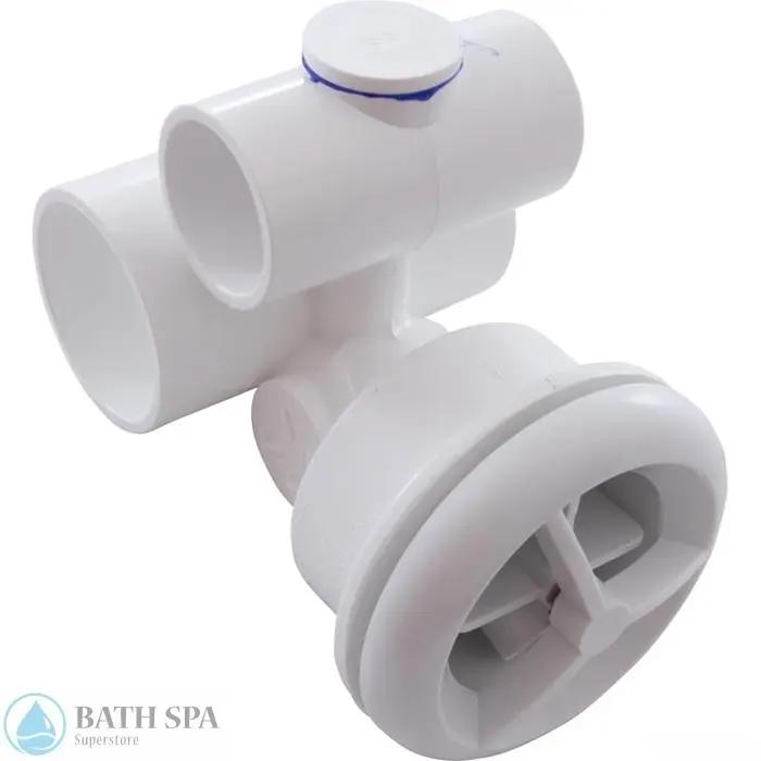 Hydro Air Microssage Jet 1.5" x 1" Complete, White (16-5250) Spa Parts 165250.1