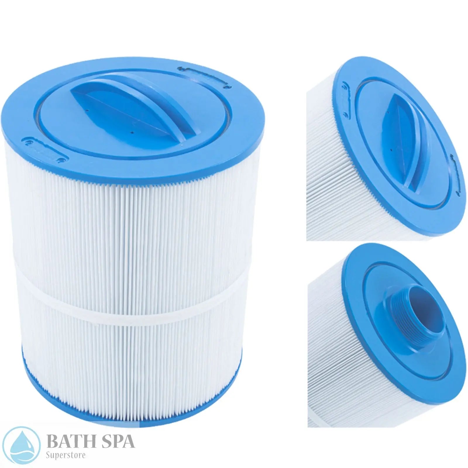 Pleatco Spa/Pool Replacement Filter Cartridge 50 sqft, 2" MPT b, 6-3/4", 8"L, 3oz Spa Filters: Replacement Cartridges - Filbur 6" Outside Diameter Cartridge 17-175-2370_XL