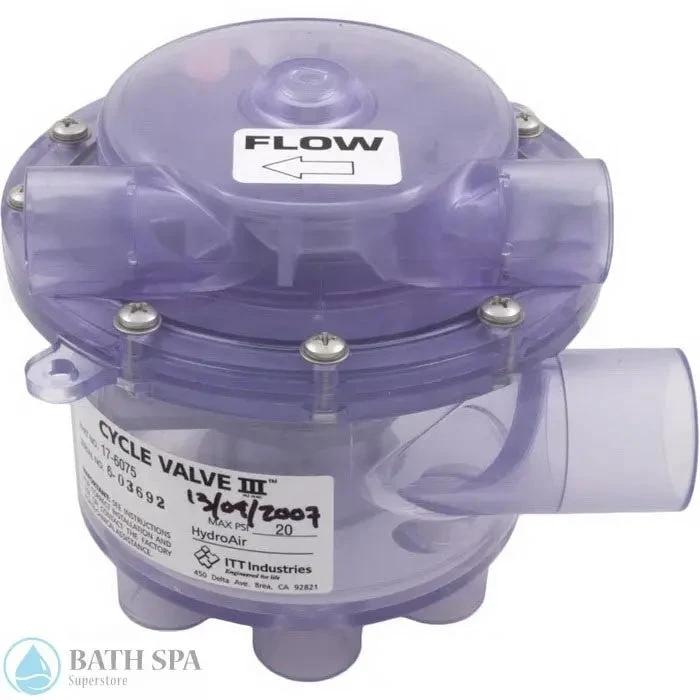 Balboa 6 Port Cycle Valve III (17-6075) Bath Parts: Bath Cycle Valves 17-6075