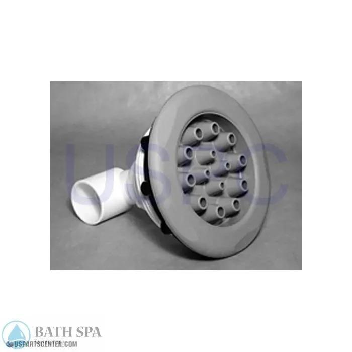 Waterway, Large Jets - Non-Adj. Jet Assembly- 1-1/2" S x 1/2" S - 5-Point Scallop w/S/S Escutcheon Spa Parts 210-7160_f6308767-eed6-4d6b-8676-17a4d90279df