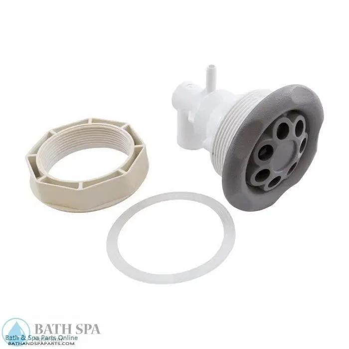 Waterway Complete Power Storm Jet Massage Three Eighths Inch Barb Three Quarters Inch Slip Grey 2107677 Spa Parts: Spa Jets (Waterway Power Storm Jets) 210-7677