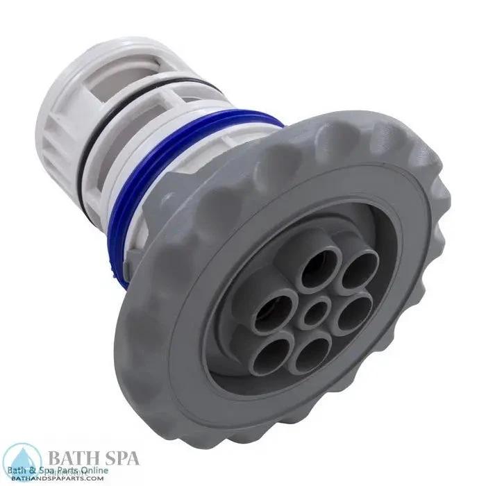 Waterway Power Storm Internal Jet Series Four And Three Quarters Inch FD Massage Deluxe Scallop White Gray 212 4487 Spa Parts: Spa Jets (Waterway Power Storm Jets) 212-4487
