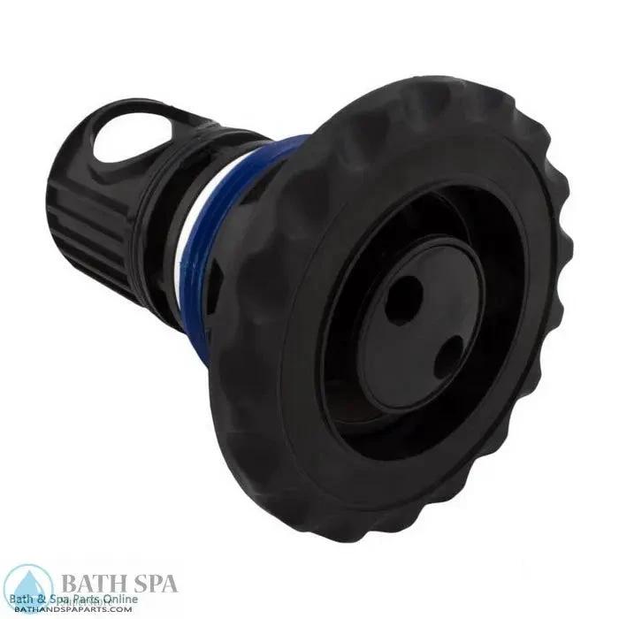 Waterway Power Storm Internal Jet Series 4-3/4 FD Twin Roto Deluxe Scallop Black 212-4831 Spa Parts: Spa Jets (Waterway Power Storm Jets) 212-4831