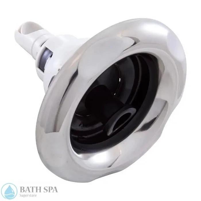Waterway Power Storm Internal Jet Roto 5 Scallop Stainless Steel Black 212-5631S Spa Parts: Spa Jets (Waterway Power Storm Jets) 212-5631S
