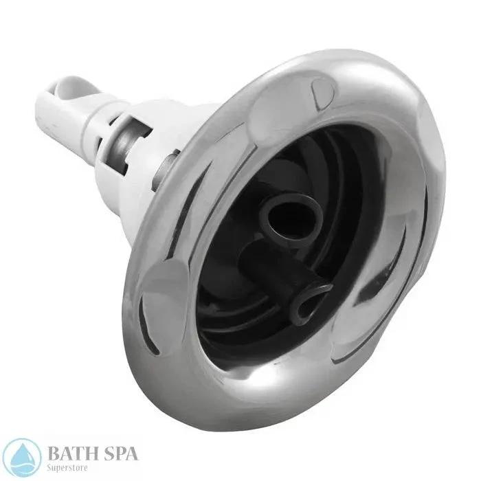 Waterway Power Storm Jet Internal Twin Roto 5 Scallop Stainless Steel Black 212-5641S Spa Parts: Spa Jets (Waterway Power Storm Jets) 212-5641S