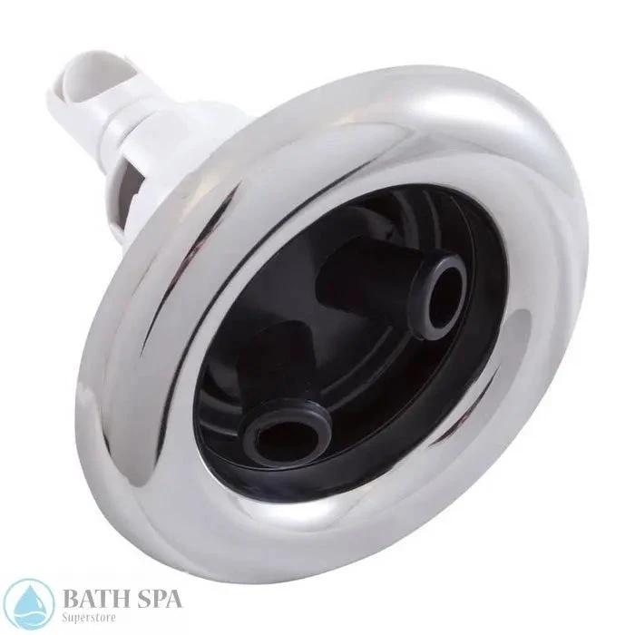 Waterway Power Storm Jet Twin Roto Textured Stainless Steel Black 212-6441S Spa Pool Jet Spa Parts: Spa Jets (Waterway Power Storm Jets) 212-6441S