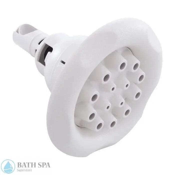 Waterway Power Storm II Internal Spa Jet Head Multi Massage 5 Point Scallop White 212-7510 Spa Parts: Spa Jets (Waterway Power Storm Jets) 212-7510