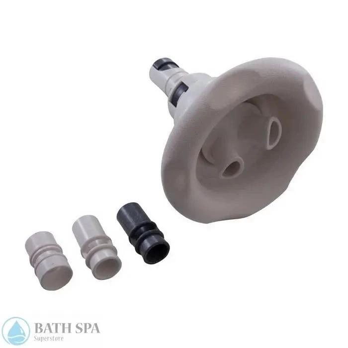 Waterway Power Storm Gunite Jet Internal 5 Inch FD Twin Roto 5-Point Scallop White 212-7610G Spa Parts: Spa Jets (Waterway Power Storm Gunite Jets) 212-7610G