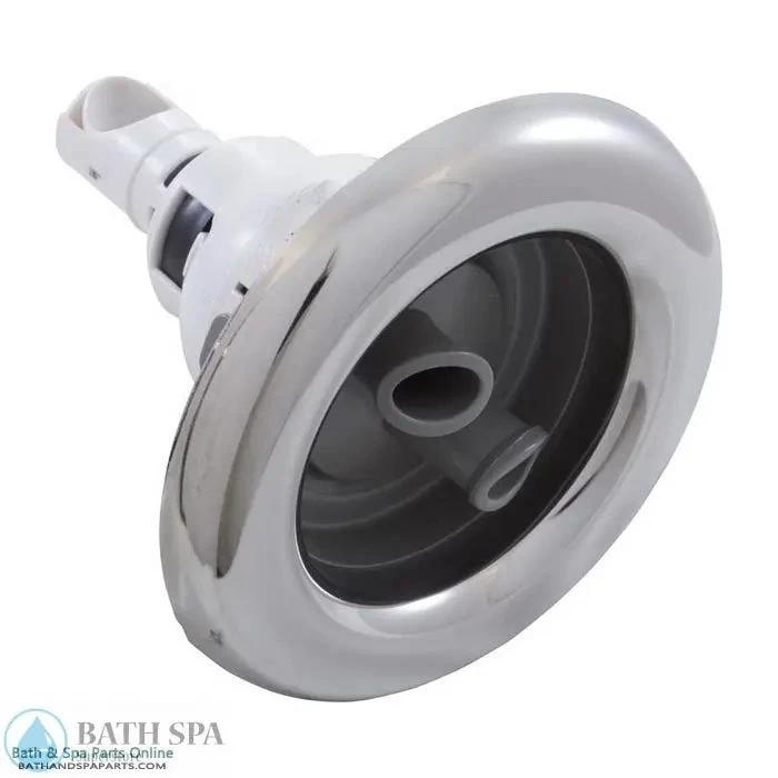 Waterway Power Storm Internal Twin Roto Spa Jet Smooth SS Gray For Pools And Spas 212-7617S Spa Parts: Spa Jets (Waterway Power Storm Jets) 212-7617S