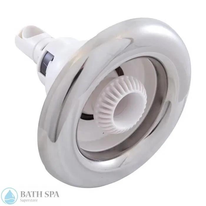 Waterway 5 Inch Power Storm Jet Directional Smooth White Polished Stainless Steel 2127630S Spa Parts: Spa Jets (Waterway Power Storm Jets) 212-7630S