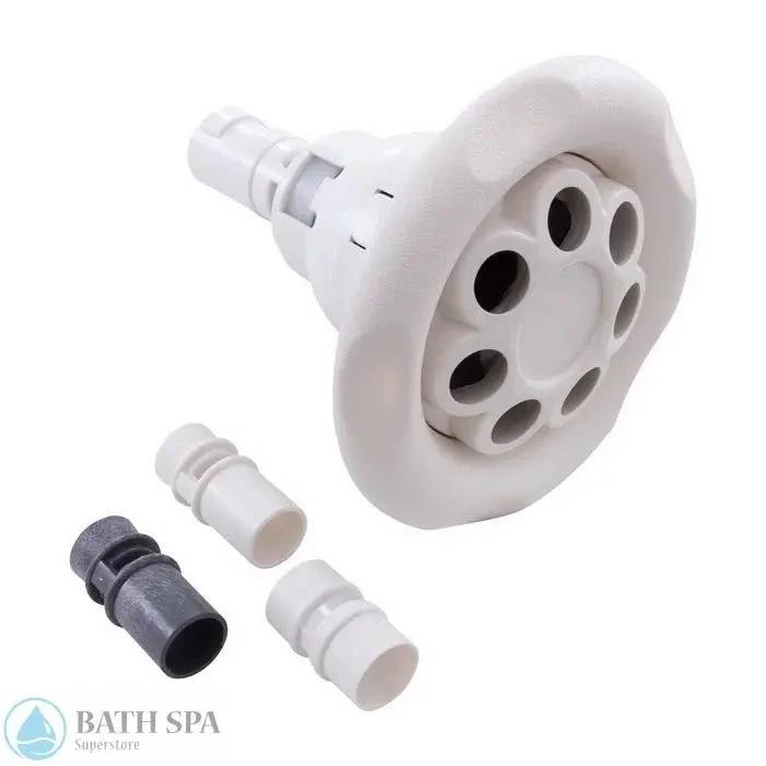 Waterway Power Storm Gunite Jet Internal 5 Inch Face Massage 5 Point Scallop White 212 7740G Spa Parts: Spa Jets (Waterway Power Storm Gunite Jets) 212-7740G