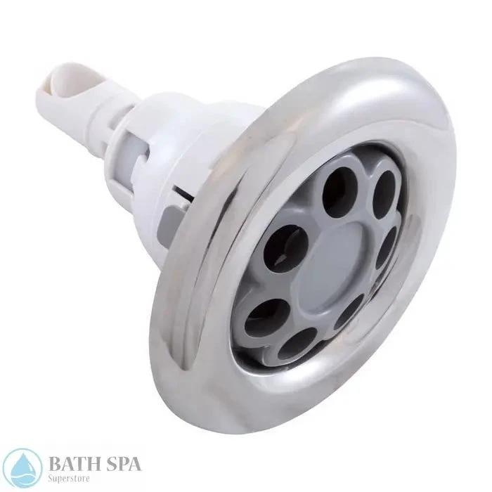 Waterway Power Storm Jet Internal Five Inch Diameter Massage Smooth Grey Stainless Steel 212-7747S Spa Parts: Spa Jets (Waterway Power Storm Jets) 212-7747S