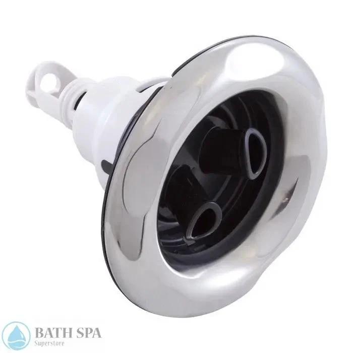 Waterway Power Storm Jet Internal Threaded Twin Roto 5-Point Scallop Black SS 229-5641S Spa Parts: Spa Jets (Waterway Power Storm Jets) 229-5641S